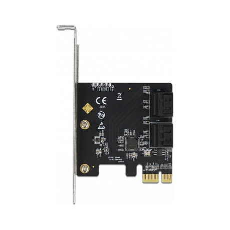 DeLOCK Tarjeta Controladora SATA de 4 Puertos PCI Express x1, Factor de Forma Perfil Bajo, PCIe, SATA 3.0, Compatible con Hot-Plug y SMART DeLOCK Tarjeta Controladora SATA de 4 Puertos PCI Express x1, Factor de Forma Perfil Bajo, PCIe, SATA 3.0, Compatible con Hot-Plug y SMART