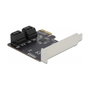 DeLOCK Tarjeta de 4 puertos SATA PCI Express x1 Perfil Bajo