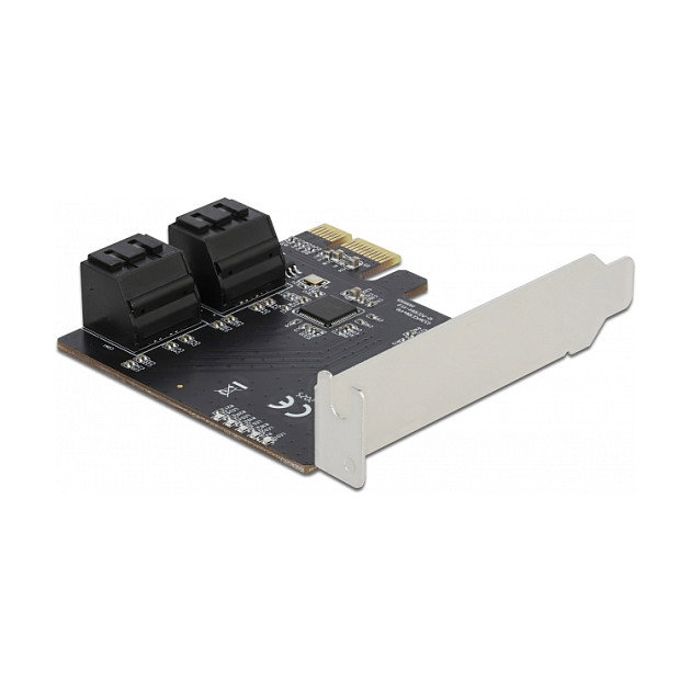 DeLOCK Tarjeta Controladora SATA de 4 Puertos PCI Express x1, Factor de Forma Perfil Bajo, PCIe, SATA 3.0, Compatible con Hot-Plug y SMART DeLOCK Tarjeta Controladora SATA de 4 Puertos PCI Express x1, Factor de Forma Perfil Bajo, PCIe, SATA 3.0, Compatible con Hot-Plug y SMART