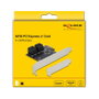 DeLOCK Tarjeta de 4 puertos SATA PCI Express x1 Perfil Bajo