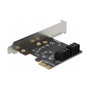 DeLOCK Tarjeta de 4 puertos SATA PCI Express x1 Perfil Bajo