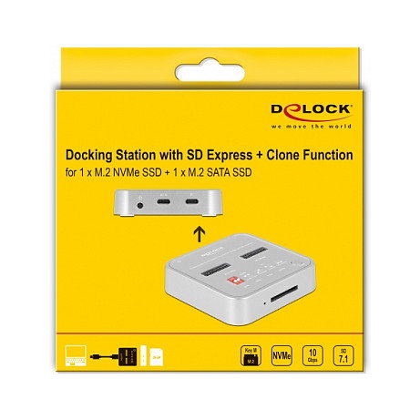 DeLOCK 64138 Docking Station para SSD M.2 y SD Express DeLOCK 64138 Docking Station para SSD M.2 y SD Express