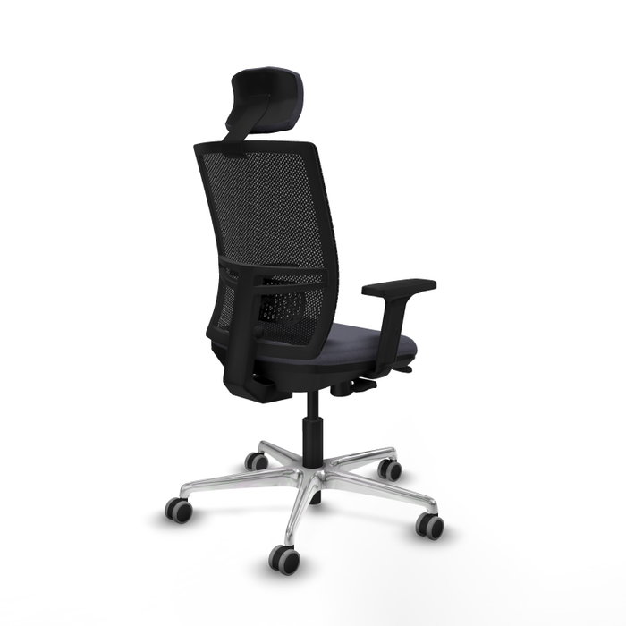 PIQUERAS Y CRESPO Silla de oficina Yunquera con mecanismo Sincro/Traslack Gris oscuro y Negro PIQUERAS Y CRESPO Silla de oficina Yunquera con mecanismo Sincro/Traslack Gris oscuro y Negro