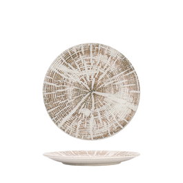Summa Forest Blanco Plato Llano Coupe de Gres, 17 cm (Set de 6)