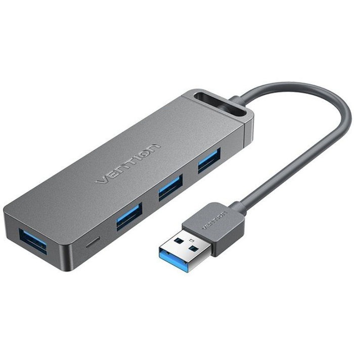 Vention Hub USB 3.0 CHLHB 4xUSB 1xMicroUSB PD Gris Vention Hub USB 3.0 CHLHB 4xUSB 1xMicroUSB PD Gris