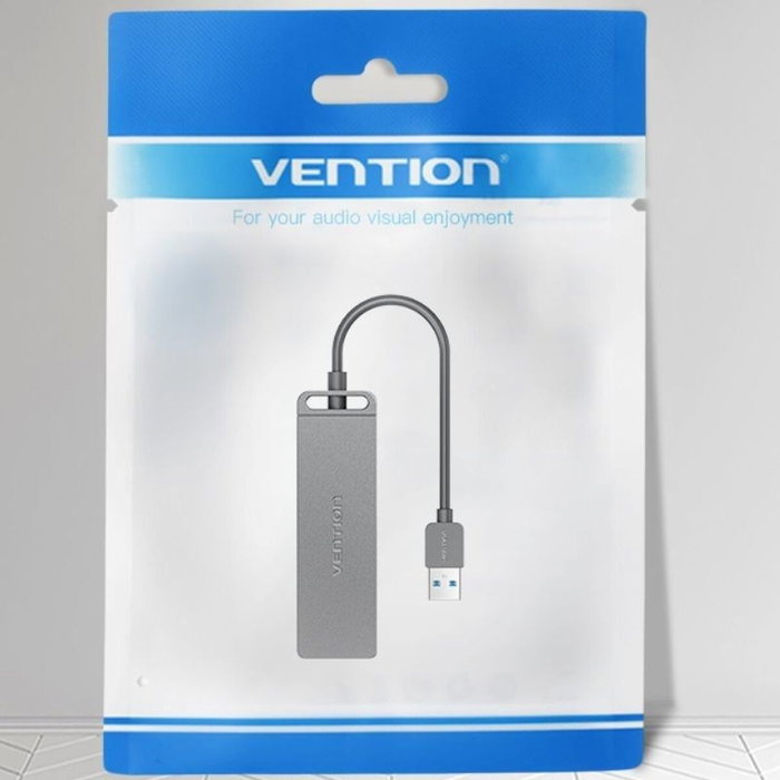Vention Hub USB 3.0 CHLHB 4xUSB 1xMicroUSB PD Gris Vention Hub USB 3.0 CHLHB 4xUSB 1xMicroUSB PD Gris