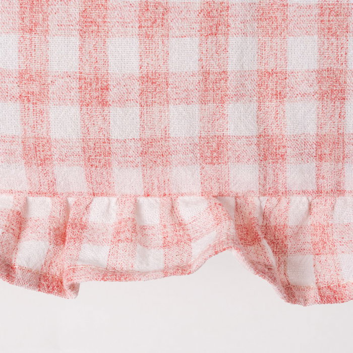 Cojín Cuadros Rosa Algodón 43 X 43 cm (Set de 2) Cojín Cuadros Rosa Algodón 43 X 43 cm (Set de 2)