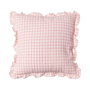 Cojín Cuadros Rosa Algodón 43 X 43 cm (Set de 2)