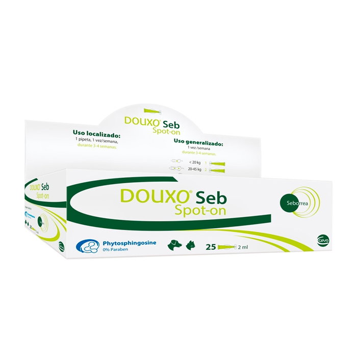 Douxo Seb Spot-On 25 Pipetas de 2 ml