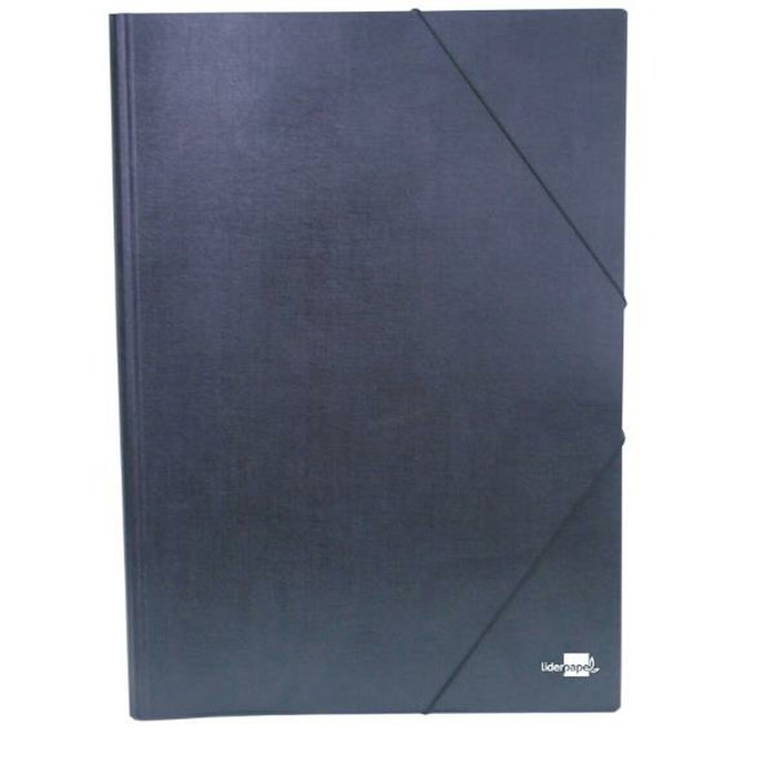 Liderpapel Carpeta planos A3 cartón gofrado negro Liderpapel Carpeta planos A3 cartón gofrado negro