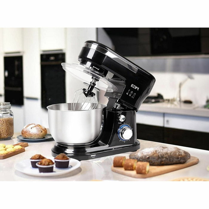 Edm Batidora amasadora 1000W con bol de acero inoxidable de 4L