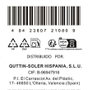 Quttin Cuchillo Filetero Sybarite 18 cm - Colección Premium para Hogar (8 Unidades)