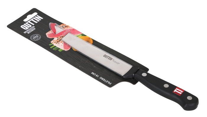 Quttin Cuchillo Filetero Sybarite 18 cm - Colección Premium para Hogar (8 Unidades)