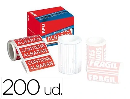 Apli Etiquetas de Envío con Albarán 50x100 mm, Rollo de 200 unidades Apli Etiquetas de Envío con Albarán 50x100 mm, Rollo de 200 unidades