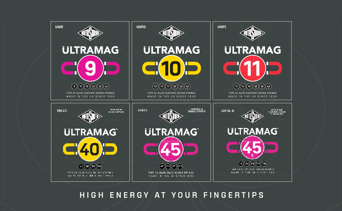 Juego de Cuerdas Rotosound Ultramag para Guitarra Eléctrica Um9 Juego de Cuerdas Rotosound Ultramag para Guitarra Eléctrica Um9