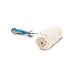 BARBOSA Rodillo de pintura de aluminio para exterior y agua, textura rugosa, capacidad 18 litros