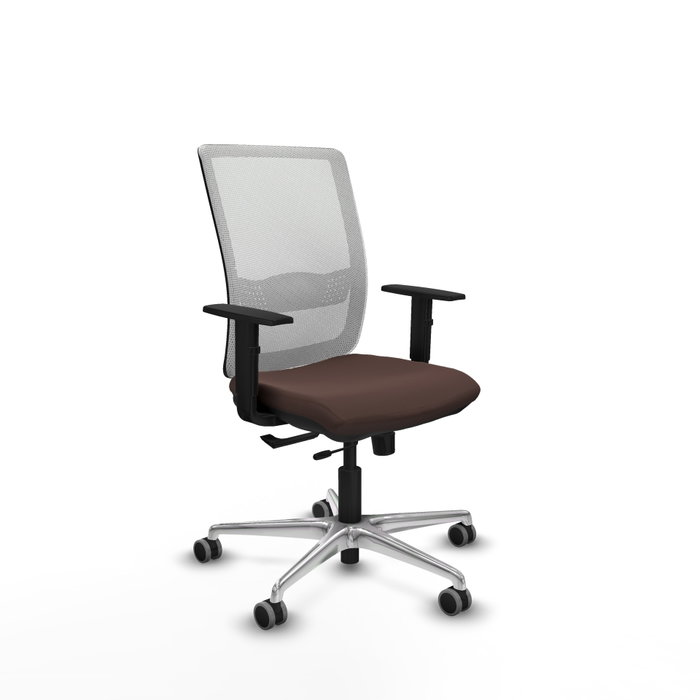 PIQUERAS Y CRESPO Silla de oficina Haches Marrón oscuro y Blanco PIQUERAS Y CRESPO Silla de oficina Haches Marrón oscuro y Blanco