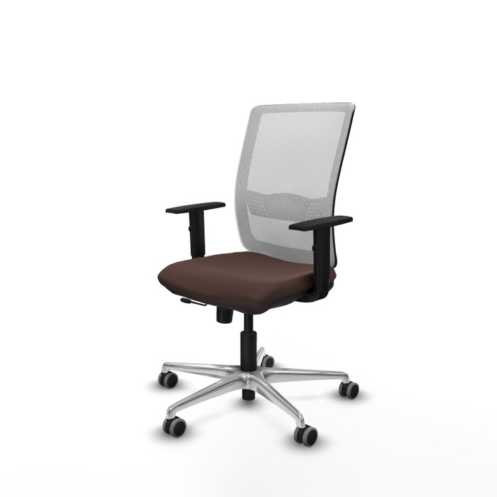 PIQUERAS Y CRESPO Silla de oficina Haches Marrón oscuro y Blanco PIQUERAS Y CRESPO Silla de oficina Haches Marrón oscuro y Blanco