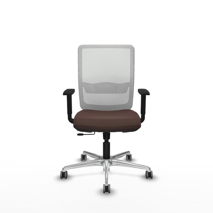 PIQUERAS Y CRESPO Silla de oficina Haches Marrón oscuro y Blanco PIQUERAS Y CRESPO Silla de oficina Haches Marrón oscuro y Blanco