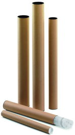 Faibo Tubo de Cartón para Envío con Tapones de Plástico 460x60 mm