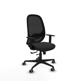 PIQUERAS Y CRESPO Silla de oficina Cilanco Negro con Mecanismo Sincro/Traslack