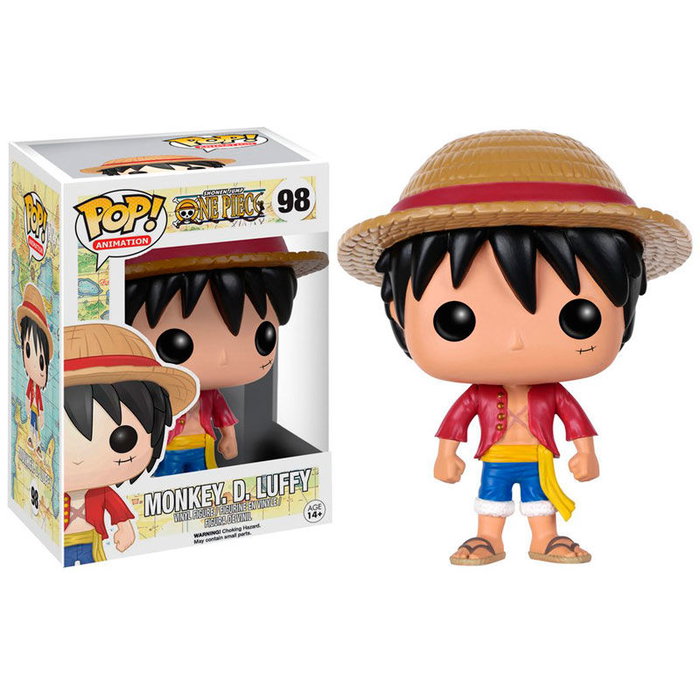 Funko Figura POP Monkey D. Luffy One Piece Figura Vinilo 9cm
