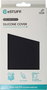 eSTUFF Funda Infinita Riga para iPhone 14 Pro - Silicona Negra con 93% Material Reciclado, Protección contra Caídas