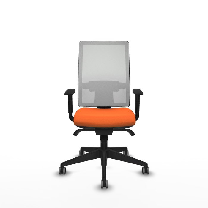 PIQUERAS Y CRESPO Silla de oficina Horna Naranja y Blanco