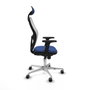 PIQUERAS Y CRESPO Silla de oficina Jorquera Azul Marino y Blanco