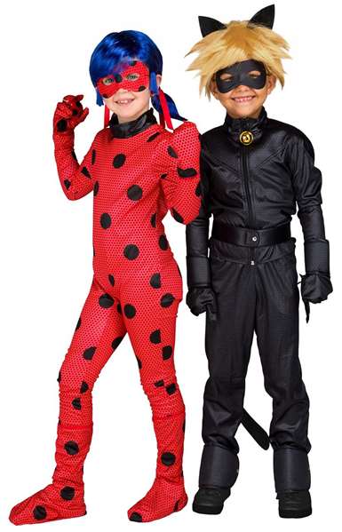 My Other Me Disfraz Cat Noir Talla 12-14 Años para Niños