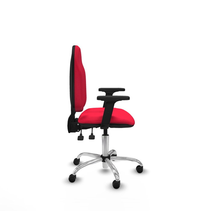 PIQUERAS Y CRESPO Silla de oficina Algarra con mecanismo Asincro y Brazos 2D, Rojo PIQUERAS Y CRESPO Silla de oficina Algarra con mecanismo Asincro y Brazos 2D, Rojo