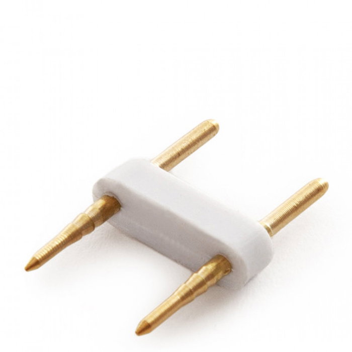 Pincho Conector para Tira LED SMD3528 220VAC Blanco 2 Pines
