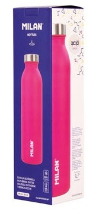 Milán Botella isotérmica serie Acid rosa 591 ml