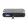 DeLOCK Adaptador USB-C a HDMI y VGA con Puerto USB 3.2 y PD de 87 W - 64074, Gris, Metal, Para Windows, Mac, Android
