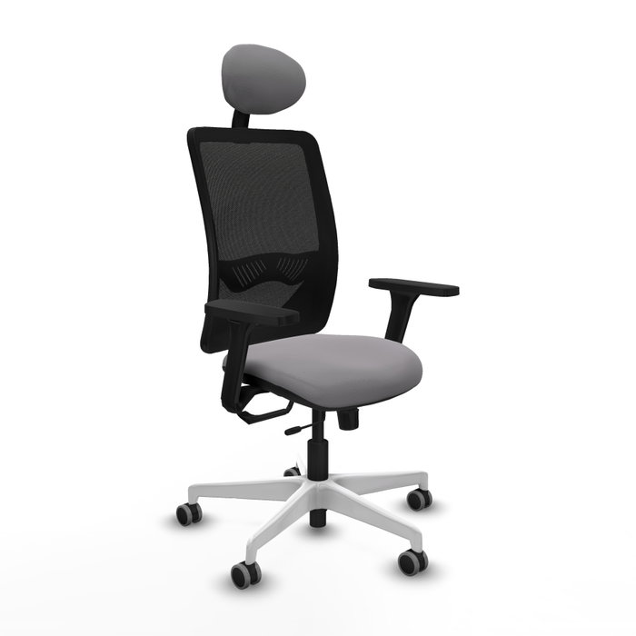 PIQUERAS Y CRESPO Silla de oficina Zulema Gris y Negro con mecanismo Sincro/Traslack PIQUERAS Y CRESPO Silla de oficina Zulema Gris y Negro con mecanismo Sincro/Traslack