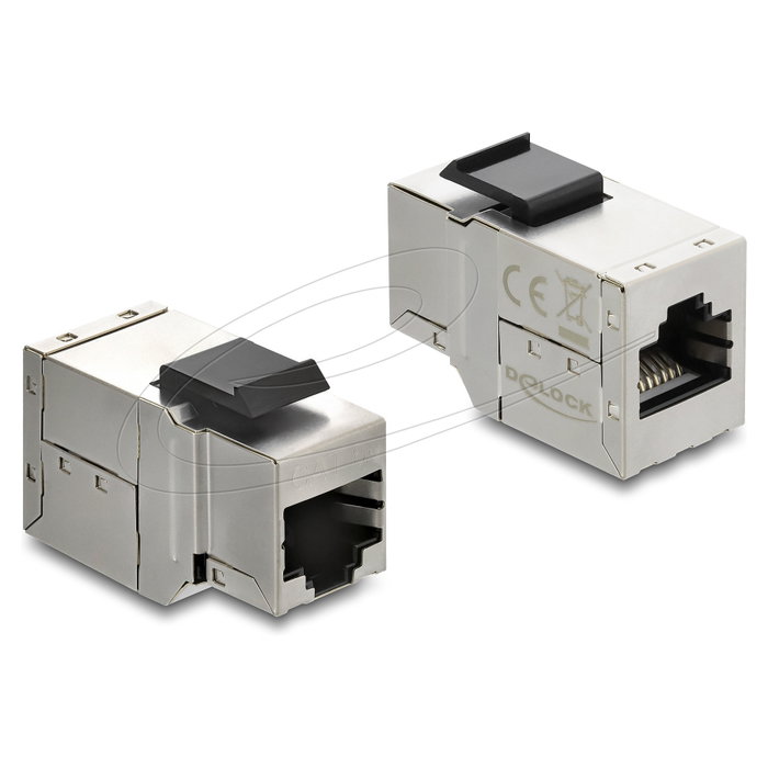 DeLOCK 90835 Módulo Keystone RJ45 hembra a RJ45 hembra Cat6a blindado DeLOCK 90835 Módulo Keystone RJ45 hembra a RJ45 hembra Cat6a blindado