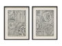 DKD Home Decor Cuadro Cristal PS 75x4x100 Moderno Surtido de 2