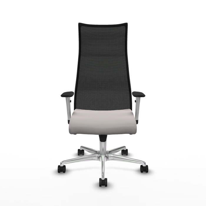 PIQUERAS Y CRESPO Sillón Albacete con mecanismo Sincro, Similpiel Blanco y Malla Negro PIQUERAS Y CRESPO Sillón Albacete con mecanismo Sincro, Similpiel Blanco y Malla Negro