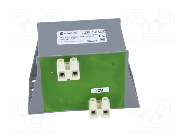 BREVE TUFVASSONS Transformador Cerrado 50VA 230VAC/12V