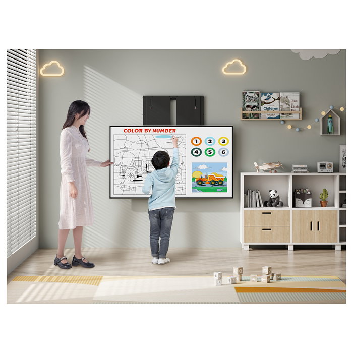 EQUIP 1TFT Up-Down 1Gelenk Soporte de Pared TV 60-100 Pulgadas, Movimiento Vertical, Capacidad 90 Kg, VESA 200x200 a 800x600, Negro EQUIP 1TFT Up-Down 1Gelenk Soporte de Pared TV 60-100 Pulgadas, Movimiento Vertical, Capacidad 90 Kg, VESA 200x200 a 800x600, Negro