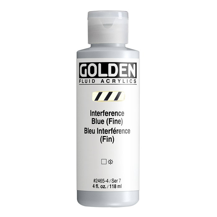 Golden Fluid Colores Acrílicos Interferencia Azul (Fino) 118 ml Golden Fluid Colores Acrílicos Interferencia Azul (Fino) 118 ml
