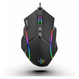 INCA Gaming Ratón para Juegos IMG-351 Ergonómico para Diestros, 12800 DPI, 12 Botones Programables, Iluminación RGB, Cable USB 1.8m, Negro