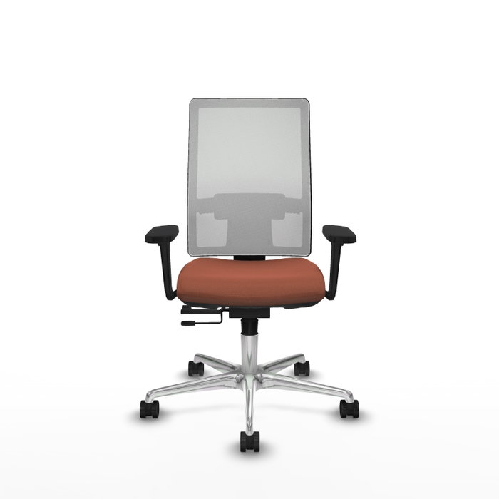PIQUERAS Y CRESPO Silla de oficina Horna con mecanismo Sincro/Traslack, Marrón y Blanco PIQUERAS Y CRESPO Silla de oficina Horna con mecanismo Sincro/Traslack, Marrón y Blanco