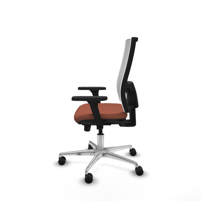 PIQUERAS Y CRESPO Silla de oficina Horna con mecanismo Sincro/Traslack, Marrón y Blanco PIQUERAS Y CRESPO Silla de oficina Horna con mecanismo Sincro/Traslack, Marrón y Blanco