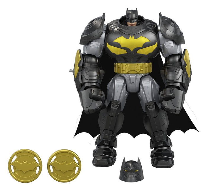 Mattel DC Premier Mecha Suit Batman Figura con sonido y luz 18 cm Mattel DC Premier Mecha Suit Batman Figura con sonido y luz 18 cm
