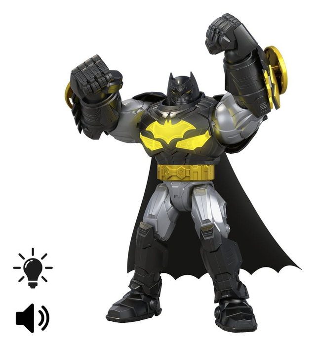 Mattel DC Premier Mecha Suit Batman Figura con sonido y luz 18 cm Mattel DC Premier Mecha Suit Batman Figura con sonido y luz 18 cm