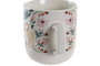 DKD Home Decor Taza Moderna Multicolor Porcelana 8.5 x 10 x 11.5 cm (12 Unidades) Apto Microondas y Lavavajillas