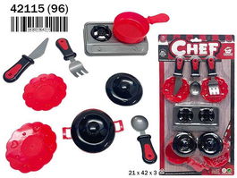 Rama Cocina con Accesorios en Blister, Nuevos Colores