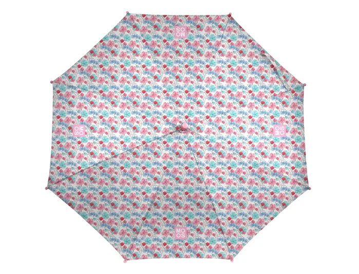 Safta Paraguas Manual Moos Flores 48 cm