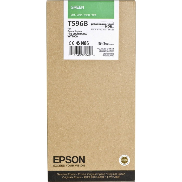 Epson Cartucho de Tinta Verde T596B00 350ml Epson Cartucho de Tinta Verde T596B00 350ml